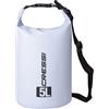 CRESSI Dry Bag, Sacca/Zaino Impermeabile per attività Sportive Unisex Adulto, Bianco, 5 LT