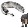 CZNBZIU Coda di Volpe Plug Anale SM Giocattoli Del Sesso Butt Plug Faux Tail Fur, SM Cosplay Bdsm Butt Plug per Donne