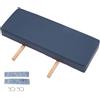 LeeQinersw Estensione per Lettino Da Massaggio Cuscino Poggiapiedi Supporto Gambe Cuscinetto Prolunga in Pelle PU E Spugna Adatto per Uso Professionale E, Blu Navy