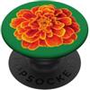 Art Pop Mobile Gallery Arancione Giallo Calendula Fiore Botanico Grafica Floreale PopSockets PopGrip Adesivo