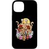 Catholic Core Catholiccore Funny Gothic Custodia per iPhone 13 Flying Spaghetti Monster FSM Coquette Christian a forma di cuore floreale