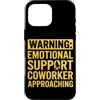 Emotional Support Coworker Do Not Pet Gi Custodia per iPhone 16 Pro Max Collaboratore di supporto emotivo