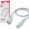 Hama Cavo di ricarica flessibile da USB C a USB C, silicone, 1,5 m (ricarica rapida, cavo di ricarica per cellulare, cavo dati, cavo USB, cavo per cellulare, USB tipo C, protezione antipiega,