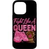 African American Breast Cancer Awareness Custodia per iPhone 14 Pro Max Combatti come una regina donne nere Cancro al seno Guerriero Afro