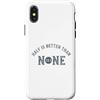 Whyitsme Design Custodia per iPhone X/XS Half Marathon Half è meglio di nessuna 13.1
