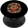 Summer Halloween Skeleton Flamingo Appar Aspettando solo Halloween Skeleton Flamingo Summer PopSockets PopGrip Adesivo