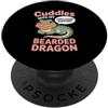 Emotional Support Bearded Dragon Do Not Supporto emotivo Drago Barbuto PopSockets PopGrip Adesivo