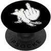 Retro Funny Graphic Apparel Gifts Gangster Ratto Medio Dito Divertente Grafica Sarcastica PopSockets PopGrip Adesivo