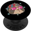 sloth two-finger hanging animal lazy rai pigro bradipo con occhiali da sole PopSockets PopGrip Adesivo