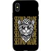 2st Grade Student Teacher First Day Of S Custodia per iPhone X/XS Divertente insegnante di seconda elementare gatto selvatico torna a scuola studenti