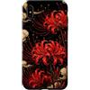 Red Spider Lily Japanese Floral Custodia per iPhone XS Max Arte botanica del giglio rosso di ragno di Higanbana