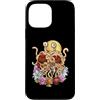 Catholic Core Catholiccore Funny Gothic Custodia per iPhone 13 Pro Max Flying Spaghetti Monster FSM Coquette Christian a forma di cuore floreale