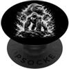 Artistic Wilderness Orgoglio Gorilla Ritratto Stile Disegno Artistico Nero Bianco PopSockets PopGrip Adesivo
