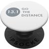 Whyitsme Design Half Marathon Runner 13.1 andare la distanza PopSockets PopGrip Adesivo