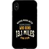 Whyitsme Design Custodia per iPhone XS Max Divertente mezza maratona corridore umorismo, esecuzione Detto
