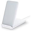Smpl Supporto per Caricabatterie Wireless - Stazione di Ricarica Wireless, Certificato Qi, 10W, Compatibile con iPhone e Samsung Galaxy - Bianco