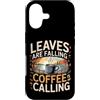 Aroma e freddo autunnale Custodia per iPhone 17 Leaves Are Falling Coffee Is Calling Caffeina autunnale