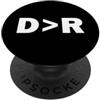 Liberal Values Co. Democratico maggiore del repubblicano D>R Divertimento Democratico PopSockets PopGrip Adesivo