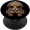 Majestic Octopus Face Wildlife Nature Ar Octopus Face Mare Fauna Selvatica Natura Polpo PopSockets PopGrip Adesivo
