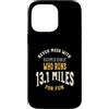 Whyitsme Design Custodia per iPhone 14 Pro Max Divertente mezza maratona corridore umorismo, esecuzione Detto