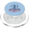 Mystic Lilian semplice, san francisco, californiano, orizzonte, dorato, PopSockets PopGrip per MagSafe