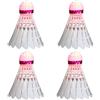 Generic 4Pcs LED Glow Badminton Volani Antivento Leggero Notte Allenamento Attrezzature per Indoor / Outdoor Sport Luminosamente Antivento Badminton Ball