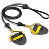 Baoblaze Training Pull Strap Corda Resistenza Nuoto Elastico Allenamento Pagaie Mano Staccabili Impugnature Comode Esercizio Multifunzione Sviluppo Muscolare, Nero+Giallo, 60 Lbs