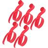 AKLOSIPY Overgrip con Impugnatura Opaca Non Traspirante da 5 Pezzi per Racchette da Badminton, Tennis e Squash, Nastro Adesivo, Giallo (Rosso)