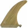 Pegciuho Pinna da Surf Tavola Centro Longboard Stabilità Controllo Tracciamento Fibra di Vetro Finitura Effetto Legno Bambù Compatibile Singolo Adatta a Surf , 8 Pollici