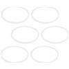FOYTOKI 6 Pezzi Guarnizione in Silicone Bianca a Forma da 78mm per Borracce e Contenitori Isolanti 10-20 Oz, Resistente alla Temperatura, e Facile da Sostituire per Uso Outdoor