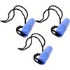 SWOOMEY 3 Pezzi Contenitore Portatile con Chiusura a Vite Sigillata per Kayak in Plastica Trasparente Corpo Cilindrico Resistente per Rafting e Kayak