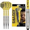 Target Darts TARGET Scott Williams G1-Set di Freccette con Punta Morbida in tungsteno, 90% Unisex, Argento e Giallo, 18 g