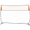 Hellery Rete da Allenamento Pallavolo Portatile Rete Addestramento Pallavolo Cornice Regolabile Basamento Indipendente Maglia Bianca Materiale Poliestere