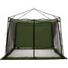 HETFTJN Tenda da Campeggio 6 Posti in Taffetà Verde 303x303x196 cm