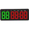 Sxhlseller Grande Timer da Palestra a LED da 12,4 Pollici |Timer a Intervalli Telecomandato per Allenamenti di Boxe HIIT MMA Montabile a Parete