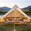 luckdect Tenda gonfiabile per 4 persone,Tenda da campeggio gonfiabile spaziosa in tela 300D, PU3000,UPF50+,Tenda calda con uscita stufa,Montaggio rapido in 5 min per famiglia,giardino ed esterno