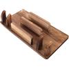 CLISPEED Porta Palloni da Muro in Legno Marrone 4 Ripiani, Organizer per Racchette da Ping Pong e Palline, Salvaspazio per Ufficio o Man Cave