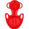 Generic Slitta da Neve Persone Slitta Bob Toboggan di Fondo Profilo Modellato Aerodinamico Scorrevole su Neve Compatta con Prese Laterali Robuste Adatta per Giardino Giochi Sulla Neve, Rosso