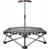 Gralara Trampolino Esagonale Pieghevole Fitness Rebounder Mini Trampolino con Maniglia in Schiuma Antiscivolo Struttura Parallela Richiudibile Acciaio Ad Alta