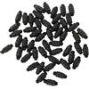 Generic Set di 50 Perline di Arresto Filettate per Connettori per Metodo di Pesca alla Carpa Accessori in Plastica Durevole per Acqua Salata Dolce 0,47 X 0,2 Pollici