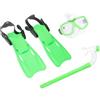 TOYANDONA Set per Migliorare L'efficienza di Nuoto per Adulti Attrezzatura Snorkeling Maschera Subacquea Confortevole e Boccaglio Anti-ritorno, Pinne Leggere in Pvc