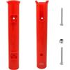 AsrMyjcx Portacanne da Pesca Staffa Portacanna Reggicanna Supporto Verticale in Nylon E Plastica Resistente All'acqua Salata Fissaggio Solido per Canna , Arancione