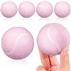 NESTINGHO 6 Pezzi Palline da Tennis di Gomma Rosa per Principianti Femminili, Morbide ed Elastiche per Allenamento Indoor e Gioco Cani, Design Elegante e Facili da Trovare