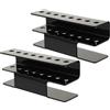 DOITOOL Porta Freccette Organizer Multifunzione 2 Pezzi da Muro e in Acrilico Nero Superficie Opaca, Installazione Facile Man Cave e Palestra Domestica