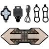 NESTINGHO Luce Posteriore per Bicicletta Ricaricabile USB LED Luminosi e Telecomando, Design Compatto in ABS, per Ciclismo Notturno e Ambienti Umidi