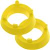 SHINEOFI 2 Pezzi Base Porta Palloni da Calcio Giallo in Pp Supporto a Angoli, Design Robusto e Multifunzionale, per Uffici e Case come Espositore Decorativo e Pratico