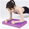 Yinhing Tappetino per Allenamento in TPE Tappetino in Schiuma per Esercizi Ad Alta Resilienza Cuscino Fitness Antiscivolo Leggero Facile da 40 × 33 × 5 Cm Rattan Scuro
