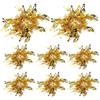 Toyvian 8 Pezzi Pom Poms Cheerleading Oro in Plastica per Squadre di Danza | Design a Polso Facile da Usare, per Eventi Sportivi e Partite, Pezzi Stabili