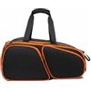 Okiyakusama Athletic Shoulder Carrier Borsa Racchette Zaino Sportivo Sacca Tennis Borsa Palestra Tessuto Composito Impermeabile con, Nero, Nero Con Arancione