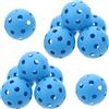 LRXIYODE Mini Palline da Baseball di Plastica 12 Pezzi Blu Pe | 72mm, Palline Cave Perforate, Uso Indoor e Outdoor, per Allenamento e Pratica del Colpo